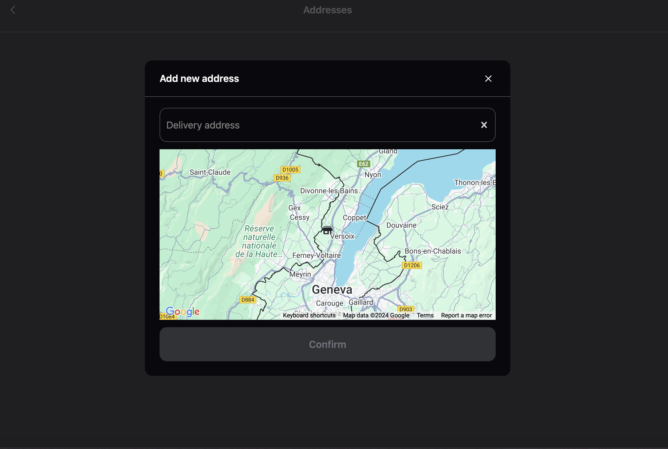 Consumer delivery scheduling screen